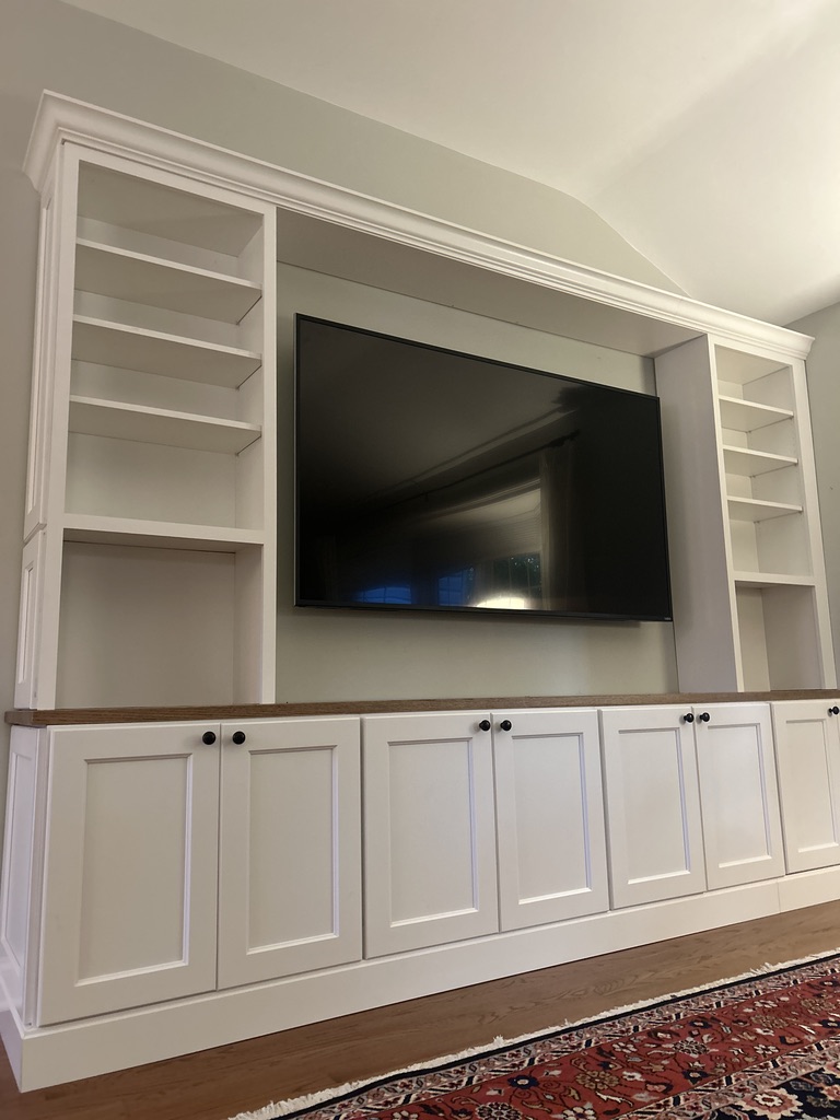 Custom living room built-in