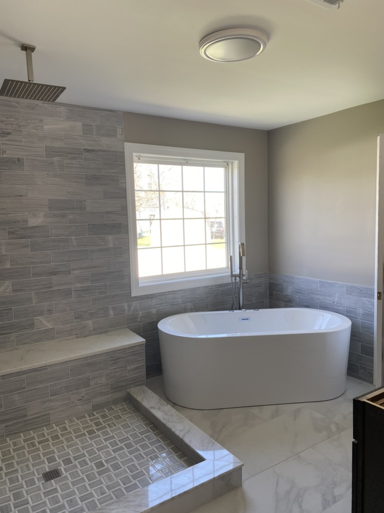 Bathroom remodel with modern fixtures