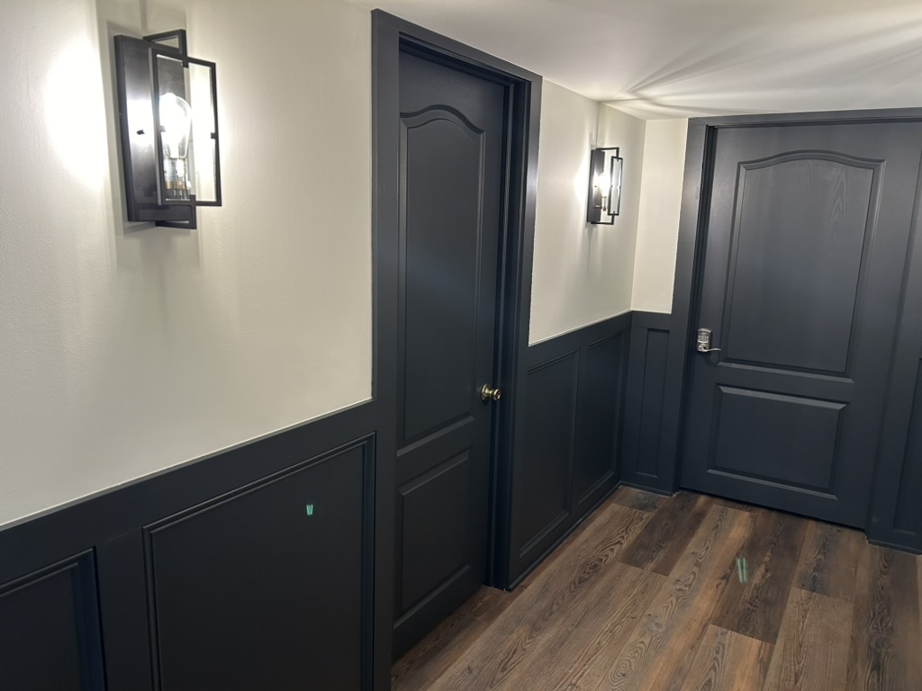 Basement remodel photo