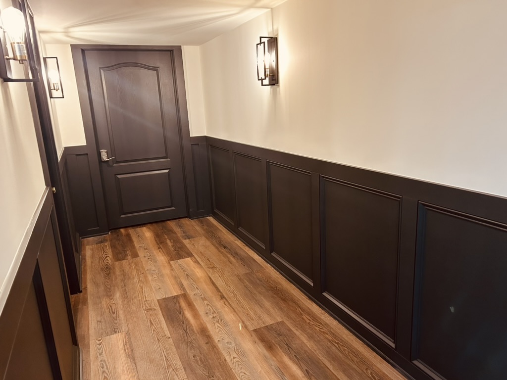 Basement remodel photo