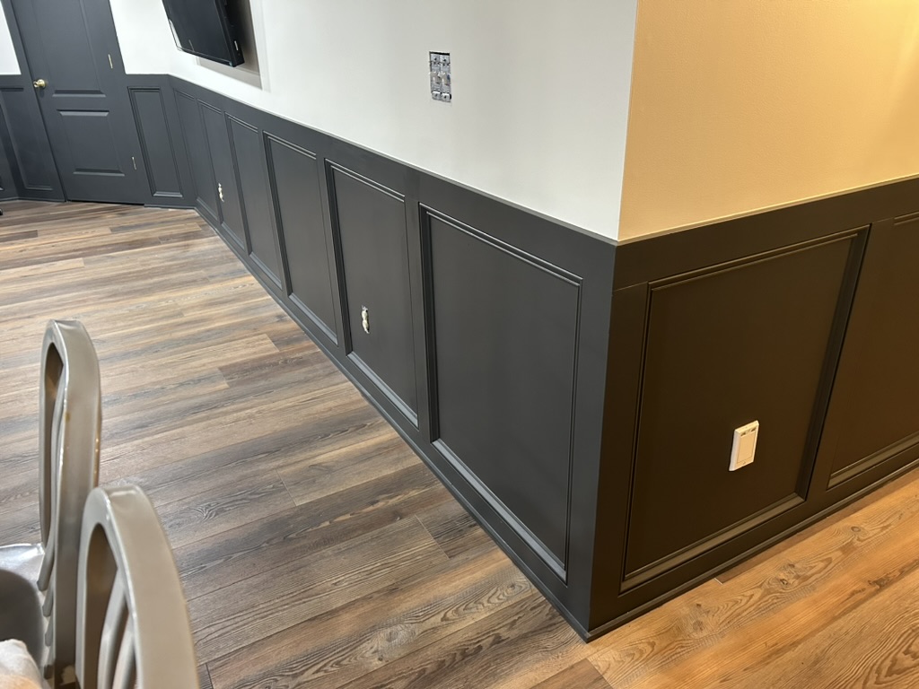 Basement remodel photo