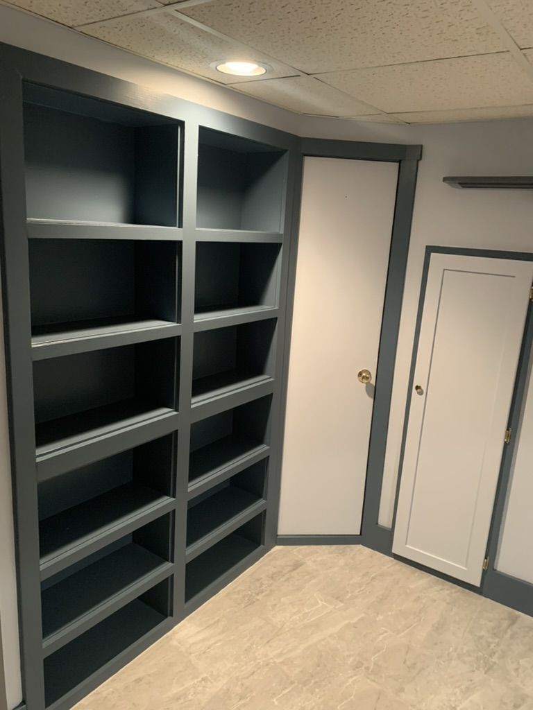 Basement remodel photo